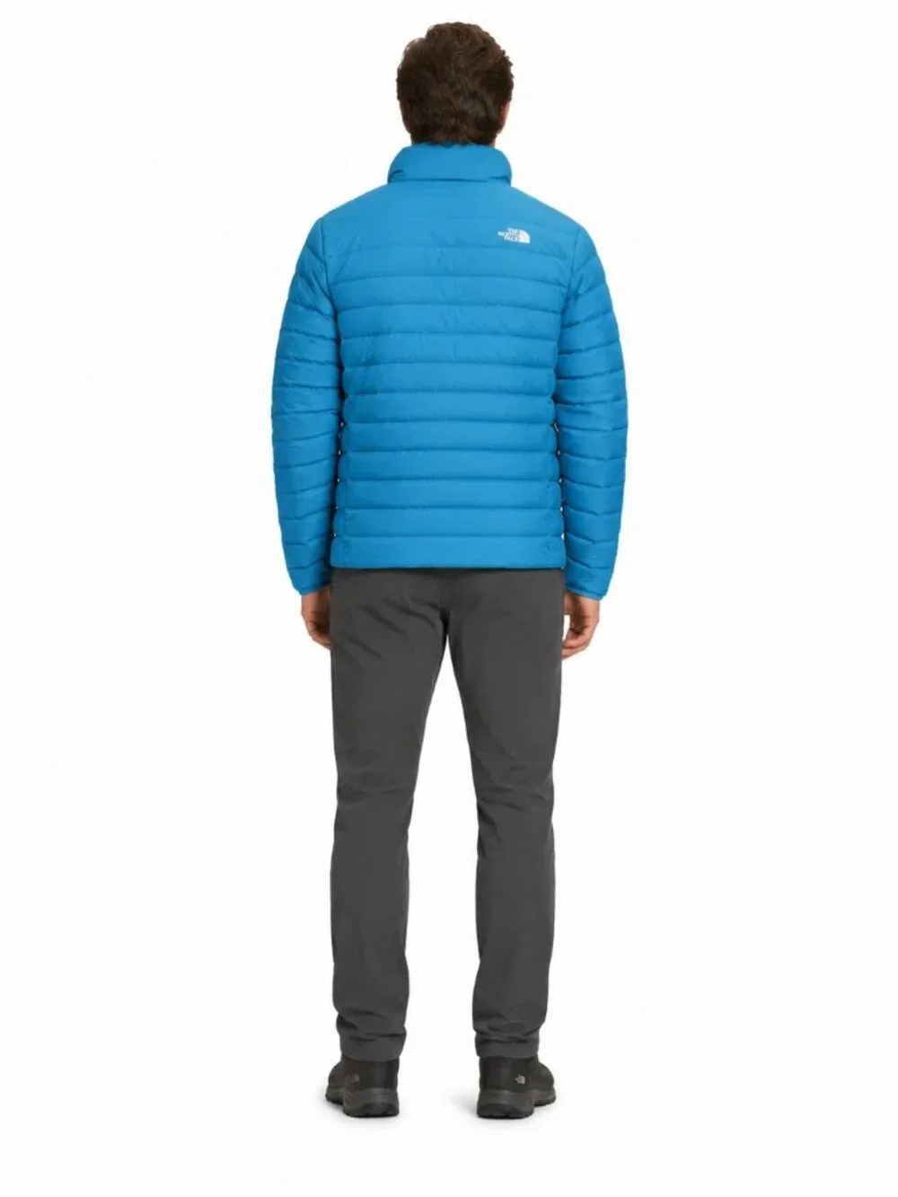 The North Face Men' Minoqua Down Jacket 600 fill DWR $220 in Digital Steel Blue